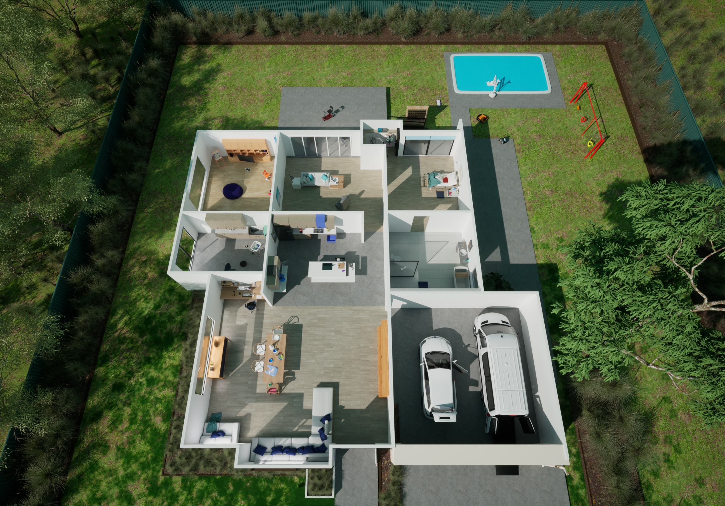 Topdown View of Home Layout